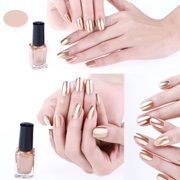 REK Nail Gel Bottles Colors Nails Polish Colour Nail Polish Silver Metallic Stainless Steel Nail Polish 6ml