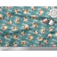 thumbnail image 2 of Soimoi Georgette Viscose Fabric Love Text & Puppies Dog Decor Fabric Printed Yard 42 Inch Wide, 2 of 3