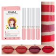 thumbnail image 2 of 4 Pcs Brillant à Lèvres Tube Fumée Mat, Durable Imperméable Anti-Traces sur Tasse, Rouge à Lèvres en Velours pour Maquillage pour Femmes (Ensemble 03), 2 of 9