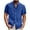 Blue-men's short sleeve shirts casual, variant on Brnmxoke Linen Dress Shirts for Men Casual Collared Solid Color Tees Short Sleeve Button Down Wrinkle Free Vacation Beach Summer Tops Blue,XXXXXL