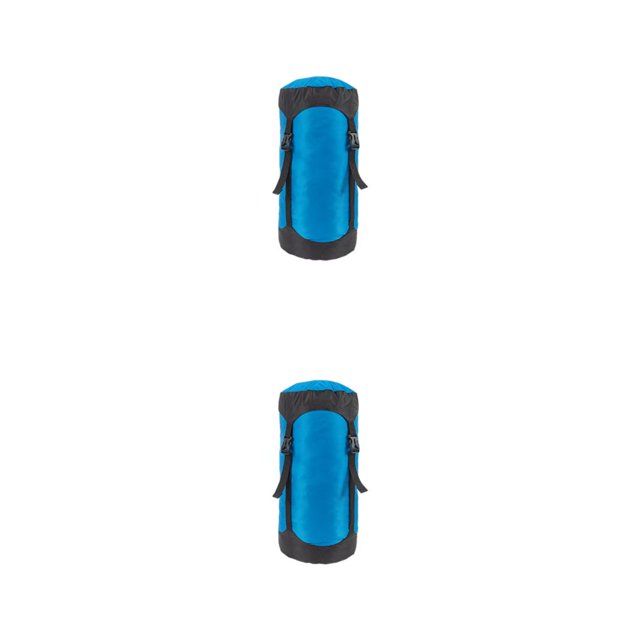 QualitChoice Sac de Compression à Cordon, Sac de Rangement pour Articles de Voyage, Sacs de Rangement pour Camping, Randonnée, Backpacking, Randonnée, Escalade, Accessoires Bleu/TG 2 Pcs