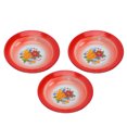thumbnail image 4 of 3pcs Vintage Enamel Plate Multifunctional Fruit Plate Food Container Tableware Random Pattern, 4 of 8