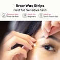 thumbnail image 2 of Parissa Natural Eyebrow Wax Strips | Brow Wax Kit for Eyebrows, Edges & Stray Hairs | Gentle for Sensitive Skin, 2 of 9