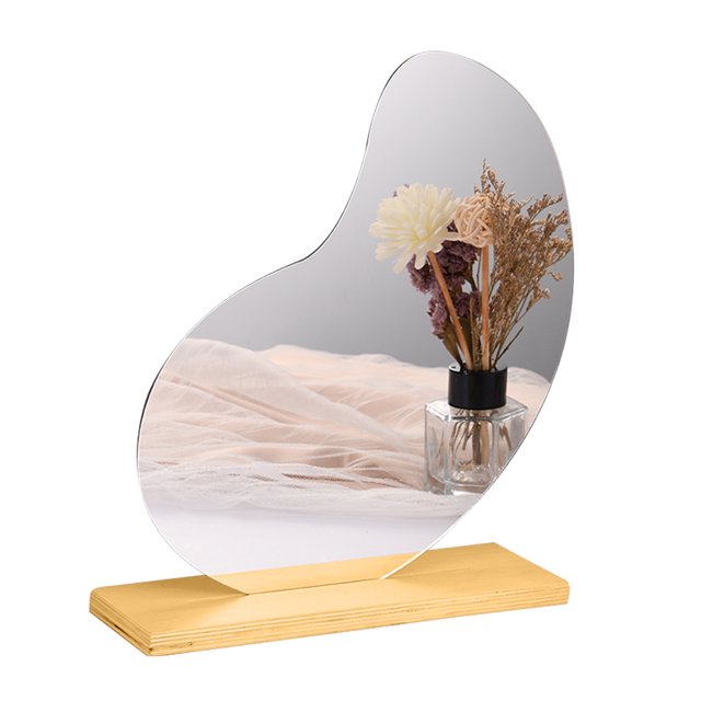 CEHVOM Fashion Irregular Acrylic Mirror Desktop Desktop Makeup Mirror Clearance