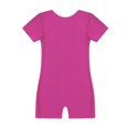 thumbnail image 4 of inhzoy Filles Enfants Manches Courtes Extensible Ballet Danse Justaucorps Unitard Justaucorps Combinaison Biketard Tenue de Danse Violet 10, 4 of 5