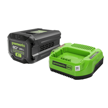 Greenworks 80V 2.5Ah Battery & 2 Amp Charger Combo Kit