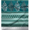thumbnail image 2 of Soimoi Poly Georgette Fabric Geometric,Stripe & Floral Panel Print Fabric by The Yard 52 Inch Wide, 2 of 2