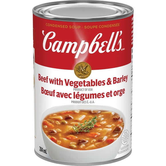 Campbell's® Soupe Condensée au Boeuf avec Légumes & Orge, Stable à la Température Ambiante