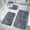 Dark Gray, variant on Bathroom Rug Set Non Slip Plush Floor Mats 4 Piece For Toilet Shower Vanity Coordinated Bath Mat Set