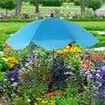 thumbnail image 3 of Large Garden Parasol for Potted Plants | Outdoor Sun & Rain Protection Umbrella with Stake | 47" Shade Canopy | Durable Metal Frame & Rubberized Cloth Cover, 3 of 5