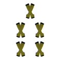 thumbnail image 1 of Maytalsory Bas Longs Épais et Confortables en Polyester Faciles à Assortir Jaune et Noir 5Set, 1 of 6