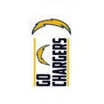 thumbnail image 1 of Los Angeles Chargers Double Up Die Cut Vinyl Stickers, 1 of 1