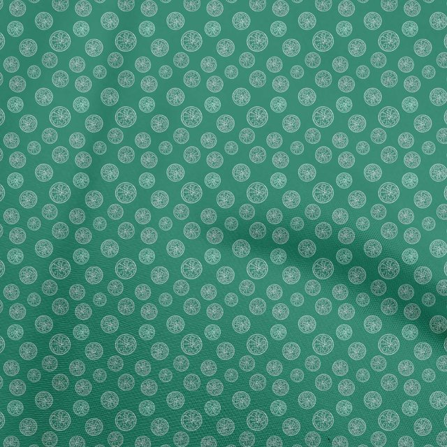 oneOone Tissu Velours Vert Sarcelle Tissu Robe Orange Tissu Imprimé Tissu au Mètre 58 Pouces de Large