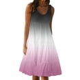 thumbnail image 1 of Yuyuzo Robes d'Été pour Femmes Robe Décontractée d'Été pour Femmes Sans Manches à Col Rond Tunique Ample Robe Débardeur Robe Bohème de Plage pour les Vacances, 1 of 7