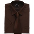 thumbnail image 2 of Premier Chemise de Travail Formelle en Popeline Unie à Manches Courtes pour Hommes, 2 of 3