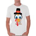 thumbnail image 1 of Awkward Styles T-Shirt de l'Action de Grâce Visage de Dinde pour Hommes, 1 of 4