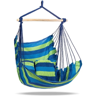 Sorbus Chaise Hamac Swing Siège Suspendu en Corde et Tissu pour Intérieur et Extérieur - 265 Lb