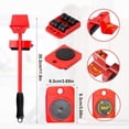 thumbnail image 3 of Furniture Lift Mover Tool Set with Adjustable Height Lifting Tool Lever & 4 Wheels, Furniture Mover Dolly Furniture Lifter Moving Sliders for Moving Heavy Furniture, 3 of 9