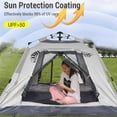 thumbnail image 3 of Instant Pop Up Waterproof Camping Tent Outdoor Easy Set Up Automatic Beach Tent for 3-5 People, 3 of 7