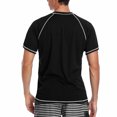 thumbnail image 4 of Charmo Men's Short Sleeve Active Rashguard Shirts Solid Workout Top Sports Tee UPF 50+, 4 of 5