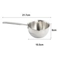 thumbnail image 3 of 1pcs 150/300ml Small Stainless Steel Milk Pot Frying Pan Oil Splashing Pot Thick Kitchen Tools For Boiling Sauce Pan, 3 of 10