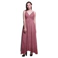 thumbnail image 1 of Bimba Ikat Robe Longue de Villégiature Imprimée pour Femmes à Cordon, Bretelles Spaghetti, Tenue de Plage - X-Grand, 1 of 6