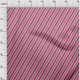 thumbnail image 2 of oneOone Tissu Polyester Lycra à Rayures Diagonales Imprimé au Mètre 56 Pouces de Large, 2 of 4