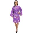 thumbnail image 2 of Bimba Kimono Court à Imprimé Floral pour Femme, Robe de Mariée, Couvre-Maillot, Wrap-30, 2 of 5