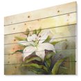 thumbnail image 1 of Art Design - Peinture à l'Huile Fleur de Lys Blanc, 1 of 5