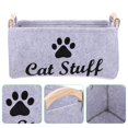 thumbnail image 3 of Pet Toy Storage Bin Dog and Cat Accessory Felt Basket Chest Organizer Container, 3 of 7