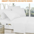 thumbnail image 3 of All Season 10-PIECE Bed in a Bag Infinity Collection Comforter Set Wrinkle Resistant Silky-Soft Includes Bed Sheet Set, Full/Queen, White, 3 of 5