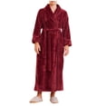 thumbnail image 3 of FAIWAD Women's Flannel Thickened Nightgown Soft Warm Fuzzy Fleece Robe Solid Color Bathrobe Loungewear with Pockets, 3 of 7