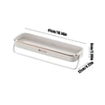 thumbnail image 3 of No Drill Wall Mounted Towel Rack Bathroom Shelf Plastic Storage Solution Modern Design Easy Install Stable Bracket Multifunctional Convenient Organizer 16in Long Lasting, 3 of 6