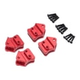thumbnail image 3 of Bunblic Leaf Spring Mount Hangers Aluminum Replacement Lightweight Easy to Install Shock Absorption Practical Sturdy DIY RC Car Parts Red, 3 of 8
