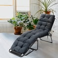 thumbnail image 3 of Costway Coussin de Chaise Longue 73 Pouces Coussin Rembourré pour Fauteuil Inclinable Intérieur Extérieur Gris, 3 of 10