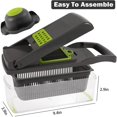 thumbnail image 2 of Pro Vegetable Chopper with Container and 7 Sharp Blades  Veggie Slicer Dicer with, 2 of 7