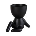 thumbnail image 2 of YAOMOBB Indoor Plant Decoration Pot Creative Craft Desktop Vase Container Small Figure Potted Plant Pot Mini Human Shaped Ceramic Flower Pot, 2 of 7