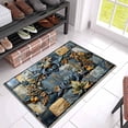thumbnail image 3 of Ensemble de Paillasson à Imprimé Floral 3D Tapis de Bain Moderne Tapis d'Entrée Haute Absorption Lavable à la Machine Tapis de Sol Intérieur pour Maison Salon, 3 of 4
