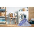 thumbnail image 2 of Ahgly Tapis d'Intérieur Lavable en Machine Carré Transitionnel Bleu Ciel, 6 Pieds Carré, 2 of 7