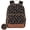 Black, variant on Madison & Dakota 2 Piece Multi-Pocket Backpack with Laptop Electronics Pocket and Removable Keychain Coin Pouch