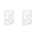 thumbnail image 1 of Closetmaid Decorative Home 6-Cube Cubeicals Organizer Storage, White (2 Pack), 1 of 6