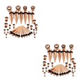 thumbnail image 1 of Transemion 36 Pieces Ear Gauges Stretching Kit Expanders 14G-00G Plugs Rose Gold 36 Pcs 2Set, 1 of 6