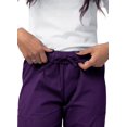 thumbnail image 4 of Sivvan Women's Scrub Set - Multi Pocket Cargo Pants & Stylish Mock Wrap Top (Available in 15 Colors), 4 of 6