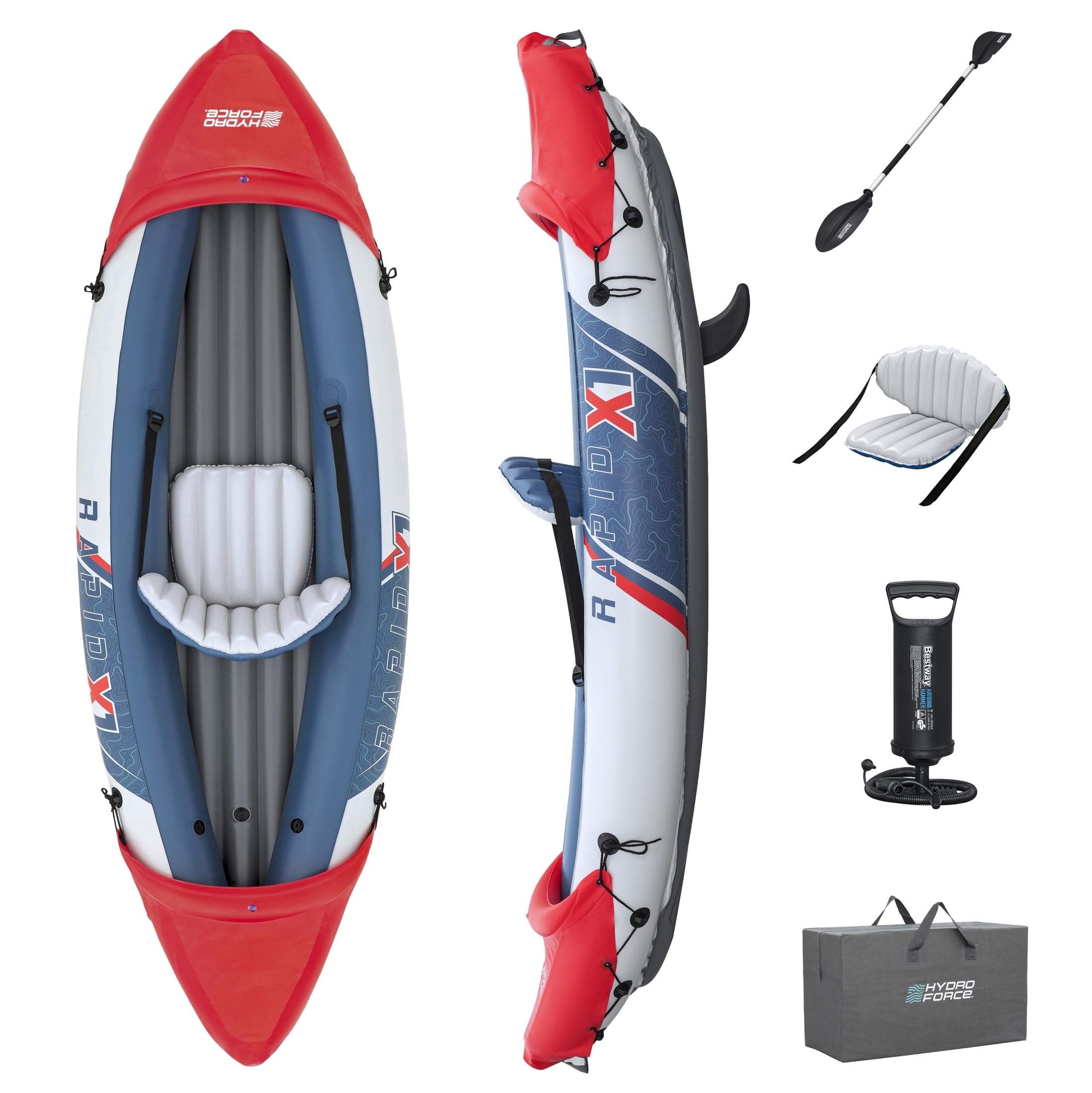 Refurbished Hydro Force Rapid X1 Kayak Set, Inflata-Shield Material ...