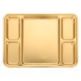 thumbnail image 1 of Miangastore 1Pc Stainless Steel Plate Household Divided Plate Fruit Plate Breakfast Plate, 1 of 8