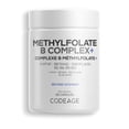 thumbnail image 1 of Methylfolate B Complex, Vitamins B6 & B12 Methylcobalamin, Riboflavin, Betaine TMG, Folate, 120 ct, 1 of 4