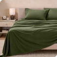 thumbnail image 2 of Bare Home Cozy Fleece Sheet Set - Extra Plush Polar Fleece - Deep Pocket - Full, Cypress, 2 of 8