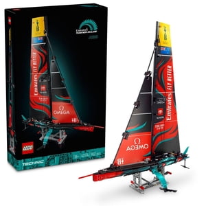 LEGO Technic Emirates Équipe Nouvelle-Zélande AC75 Yacht, Kit de construction de bateaux de course, Jeu de voilier pour adultes, 42174