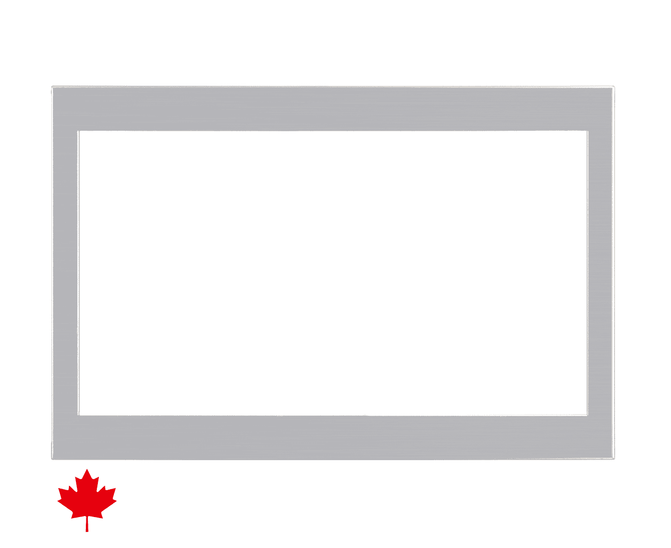SHARP SKM146424LS 24" Built-in Microwave Oven Trim Kit, Stainless Steel, Compatible with Sharp® SMC1464KSC, Standard & Flush Mount