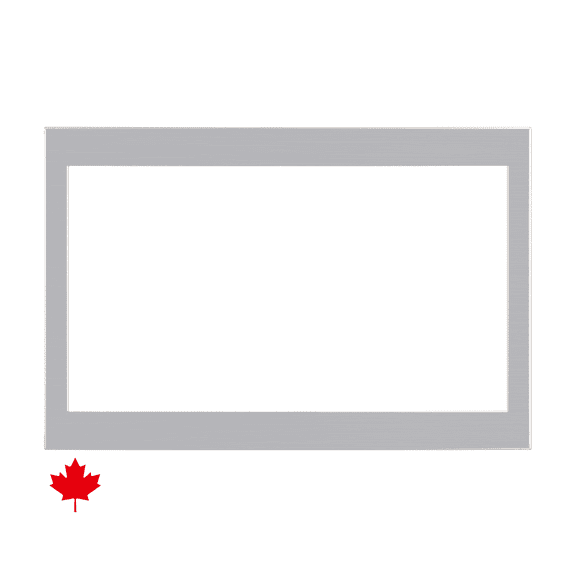 Sharp® SKM146424LS SHARP Ensemble de Garniture pour Four à Micro-Ondes Intégré de 24 Pouces, Acier Inoxydable, Compatible SMC1464KSC, Standard et Montage Affleurant